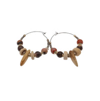 Nature's Harmony Jasper Hoop Earrings - Gypsy Soul Jewellery