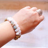 Snow Quartz Bracelet - "Calming Clarity" Energy Bracelet - Gypsy Soul Jewellery